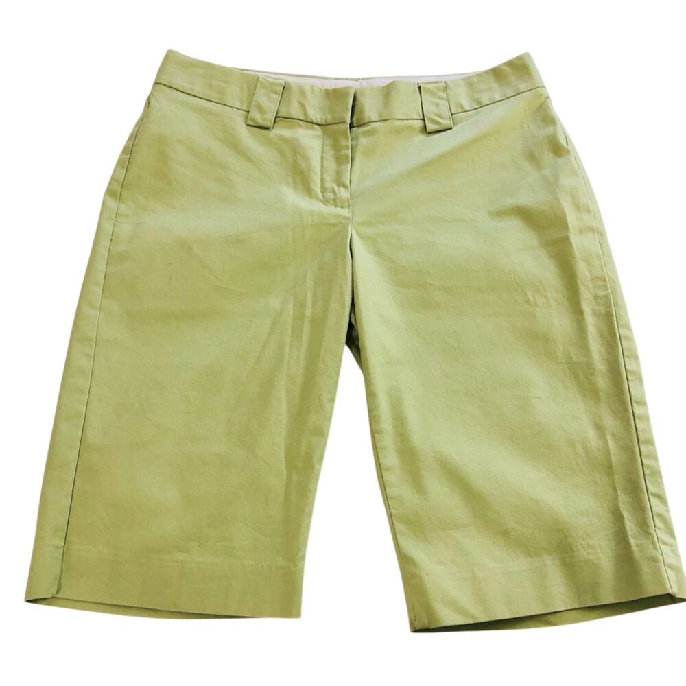 Express Design Studio Popular Editor Style Green Shorts Bermuda Length - Picture 12 of 16